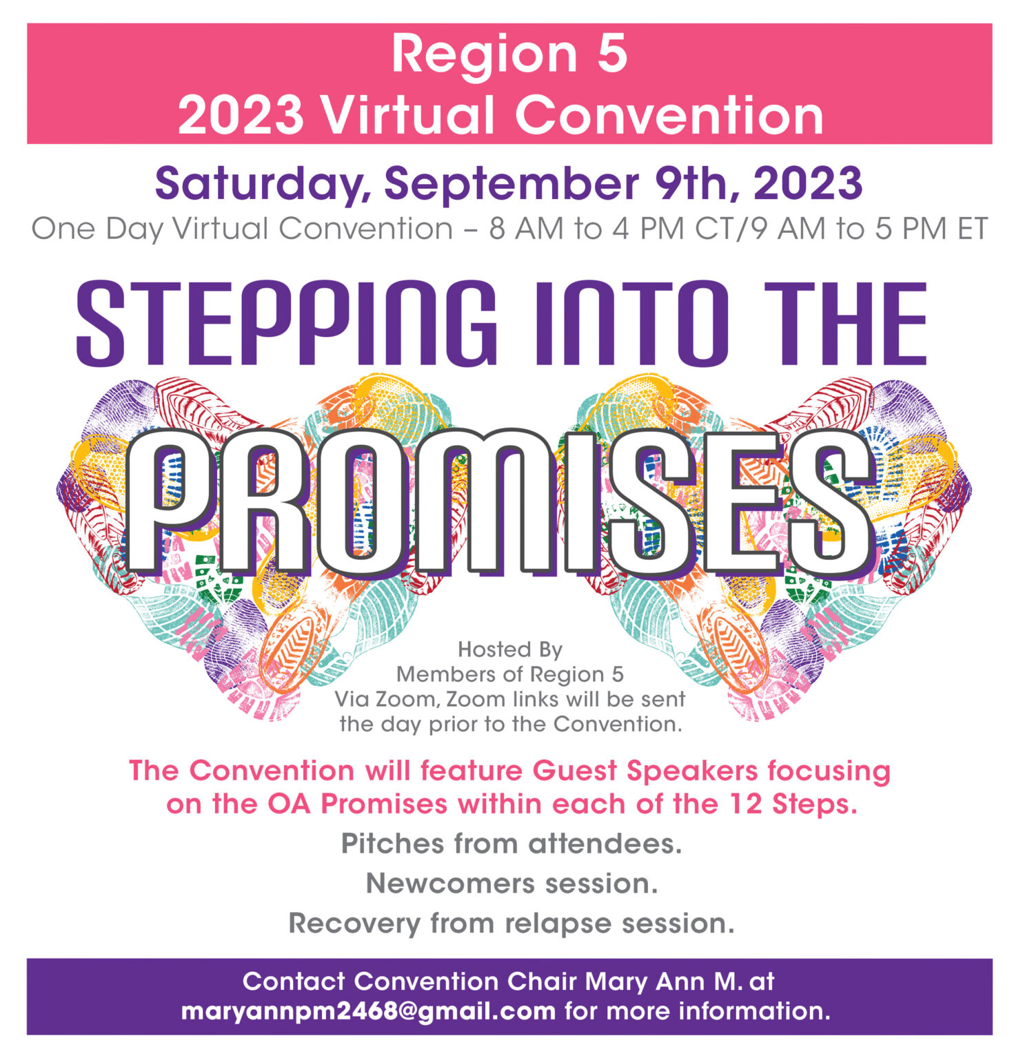 Events for February 2024 Region 5 of Overeaters Anonymous